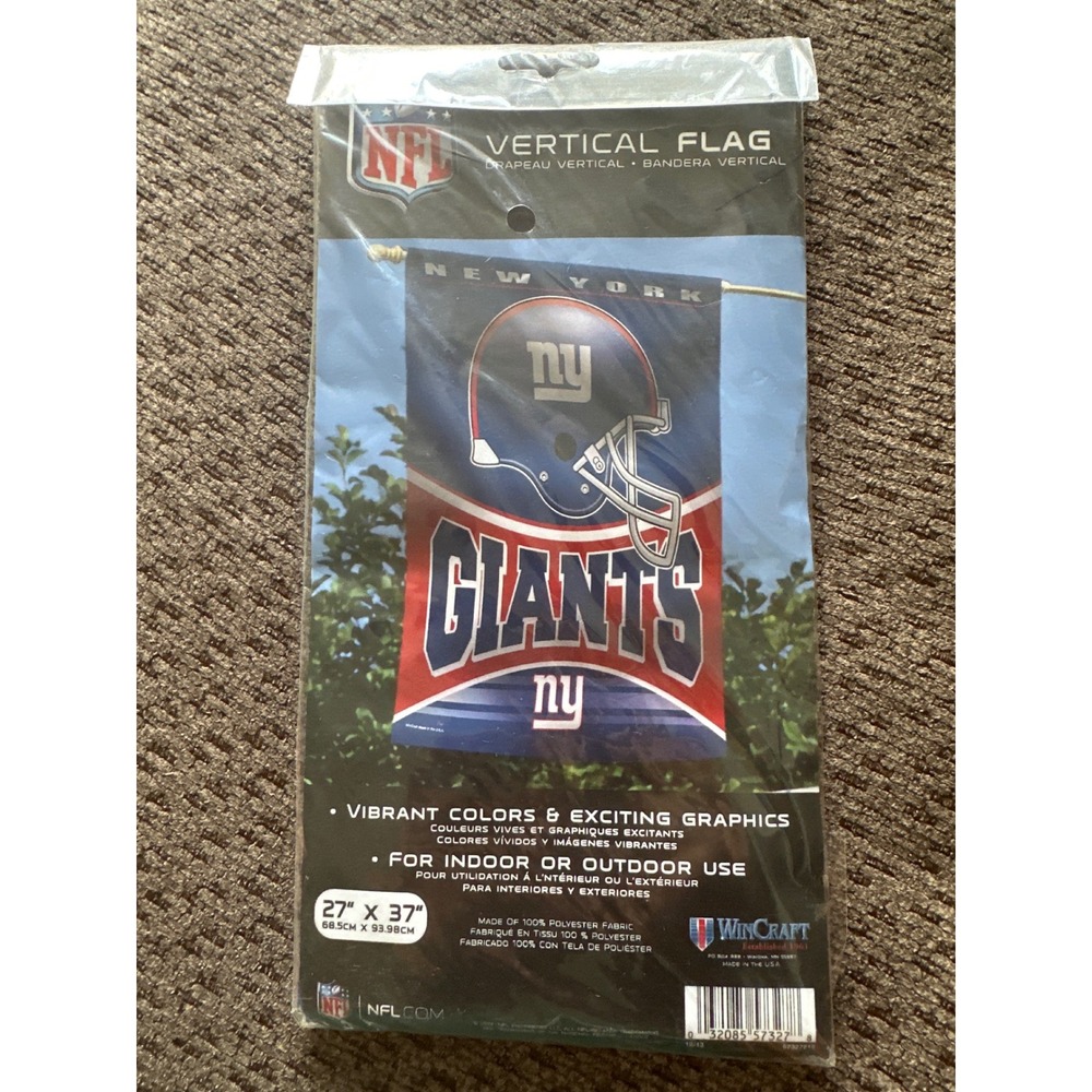WinCraft New York Giants NFL Vertical Flag 27x37 Indoor Outdoor Banner New